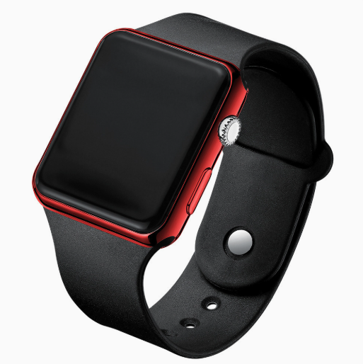Square LED Digital Watch with Luminous Feature