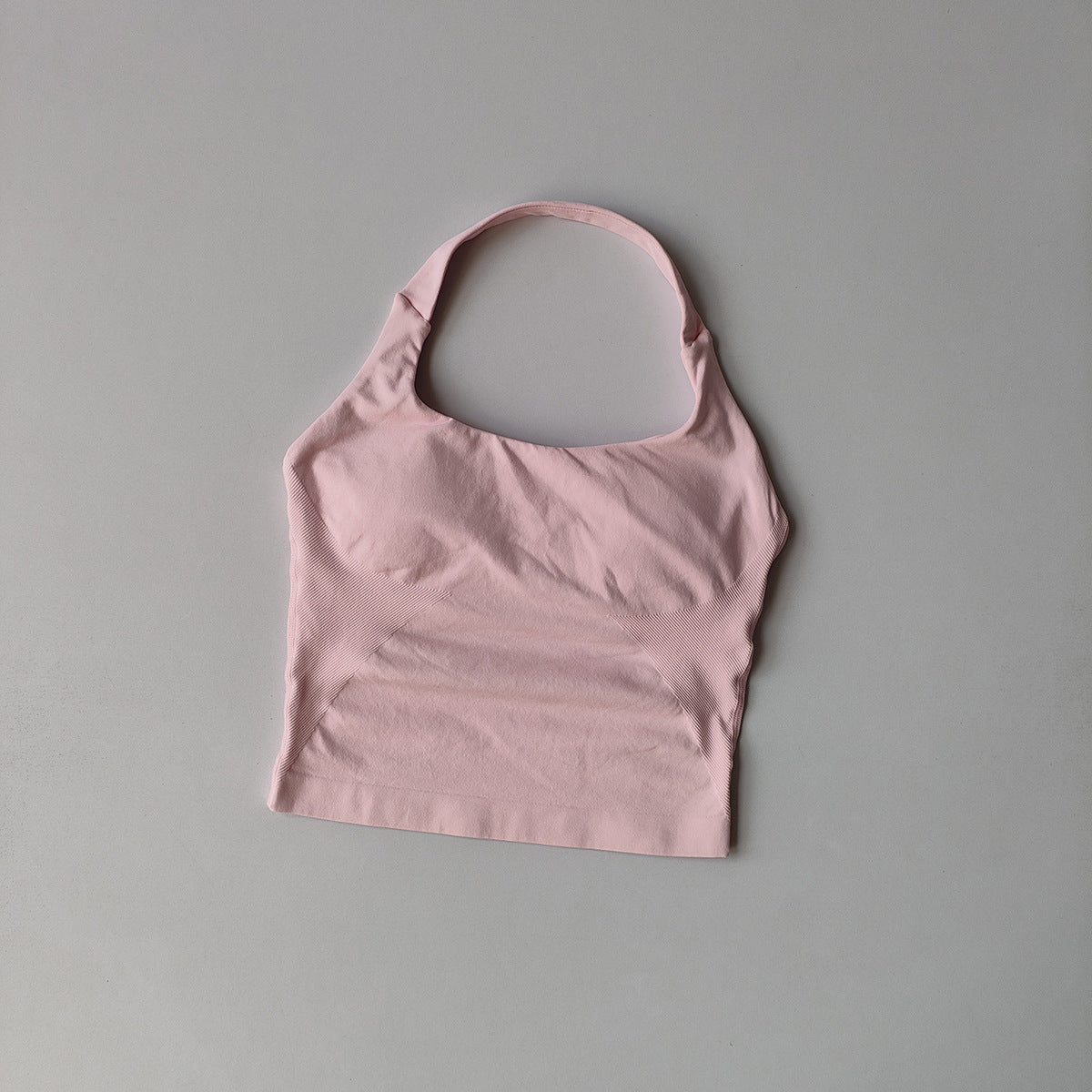 Square Neck Halter Fitness Vest with Back Design