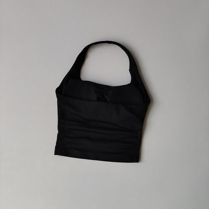 Square Neck Halter Fitness Vest with Back Design