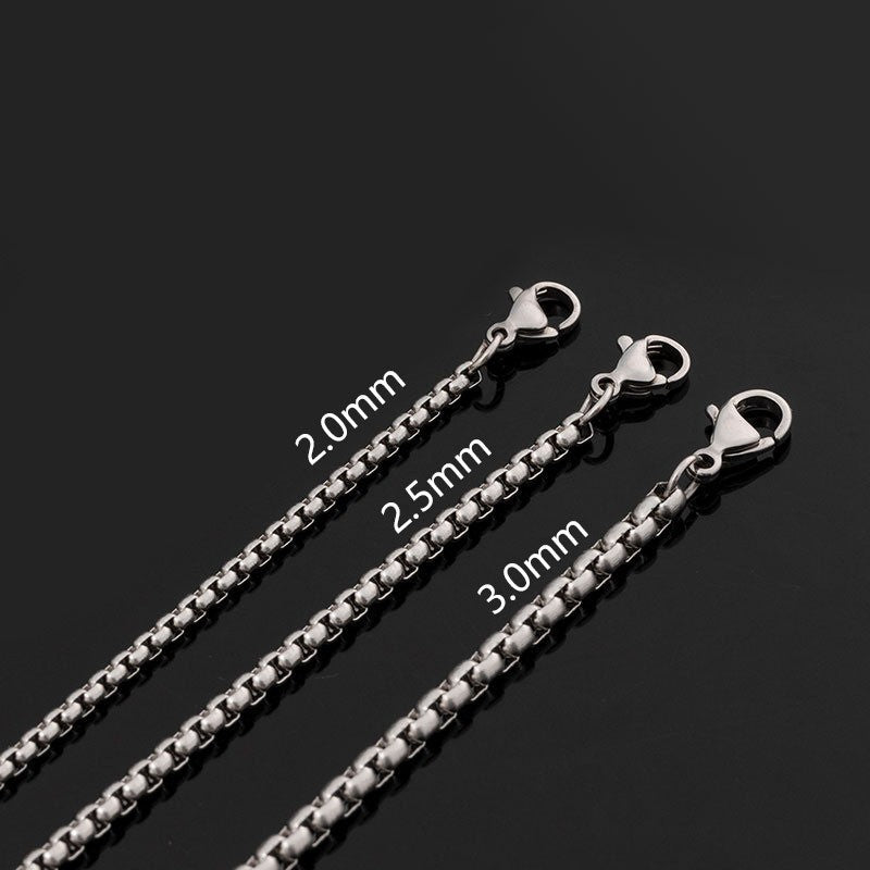 Square Pearl Necklace Jewelry Chain