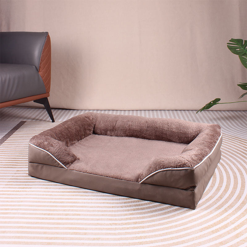 Square pet bed for dogs