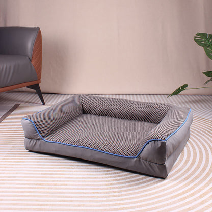 Square pet bed for dogs