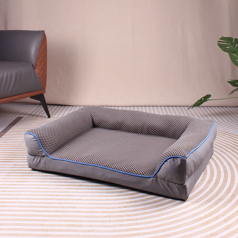 Square pet bed for dogs