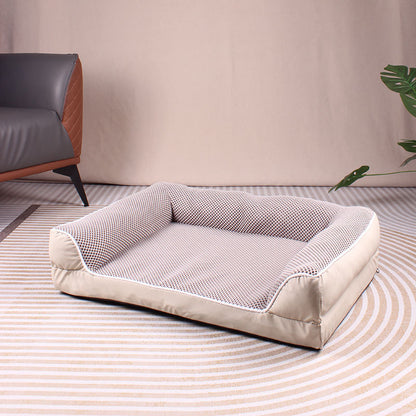 Square pet bed for dogs