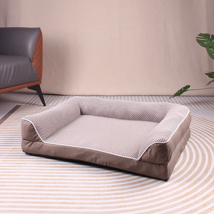 Square pet bed for dogs