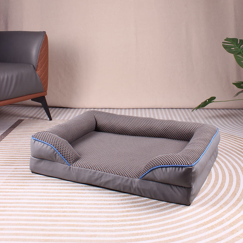 Square pet bed for dogs