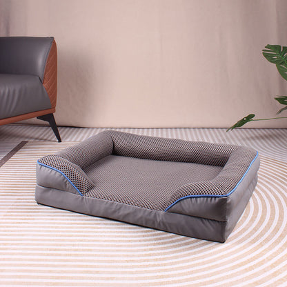 Square pet bed for dogs