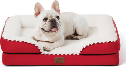 Square pet bed for dogs
