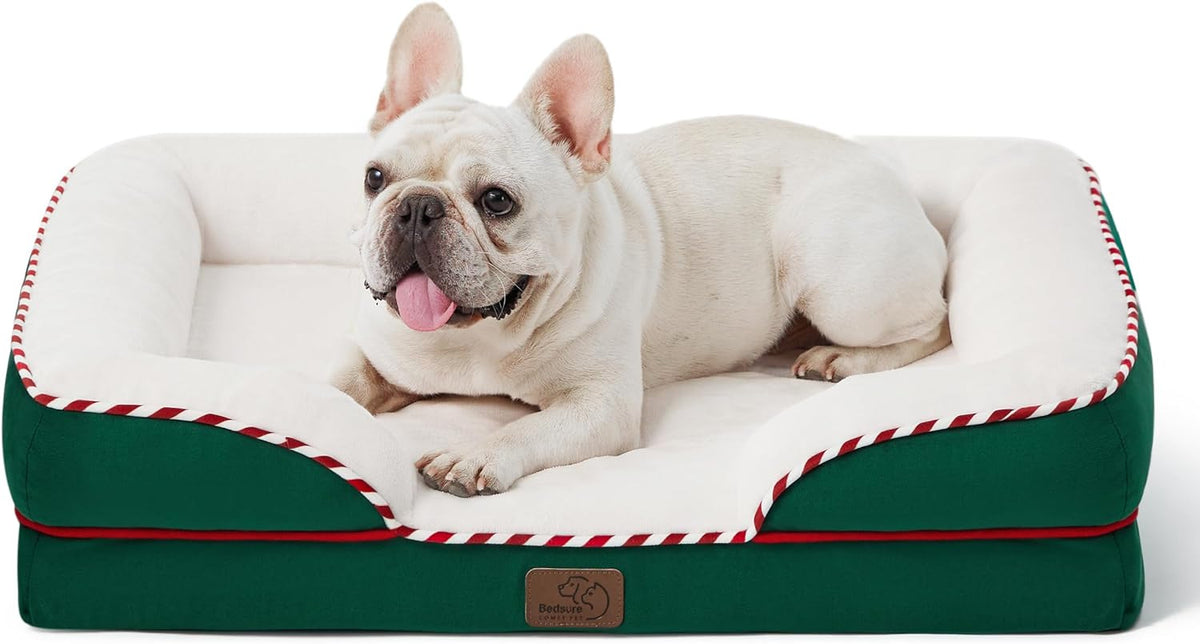 Square pet bed for dogs