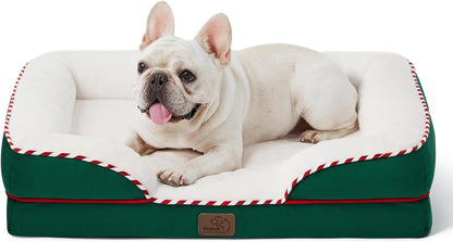 Square pet bed for dogs