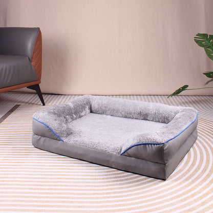 Square pet bed for dogs
