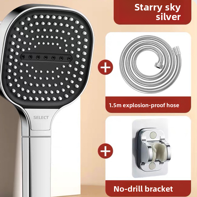 Square Pressurized Shower Head