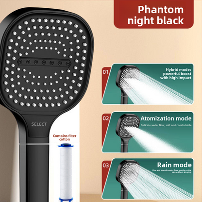 Square Pressurized Shower Head