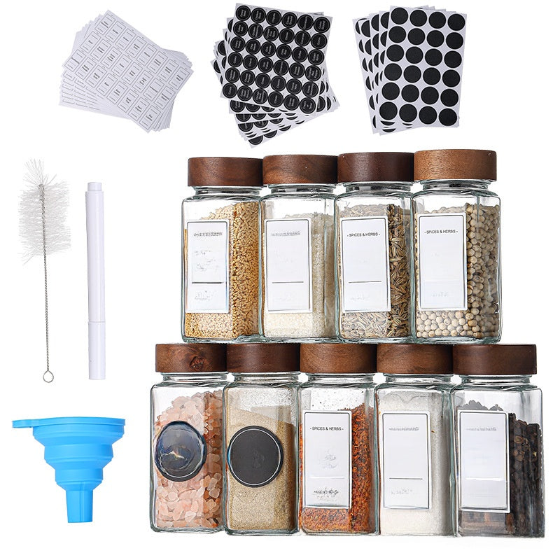 square seasoning bottle