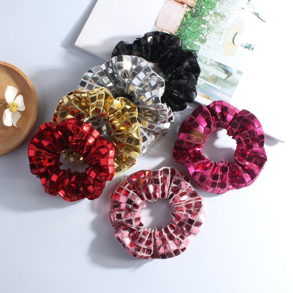 Square Sequins Elastic Hair Ties