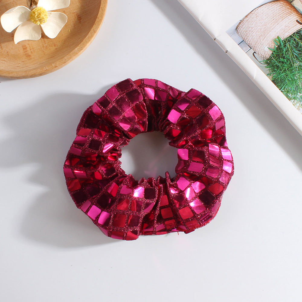Square Sequins Elastic Hair Ties