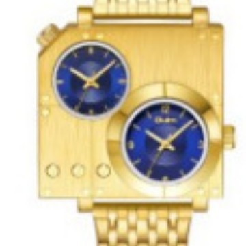 Square-shaped casual dual watches