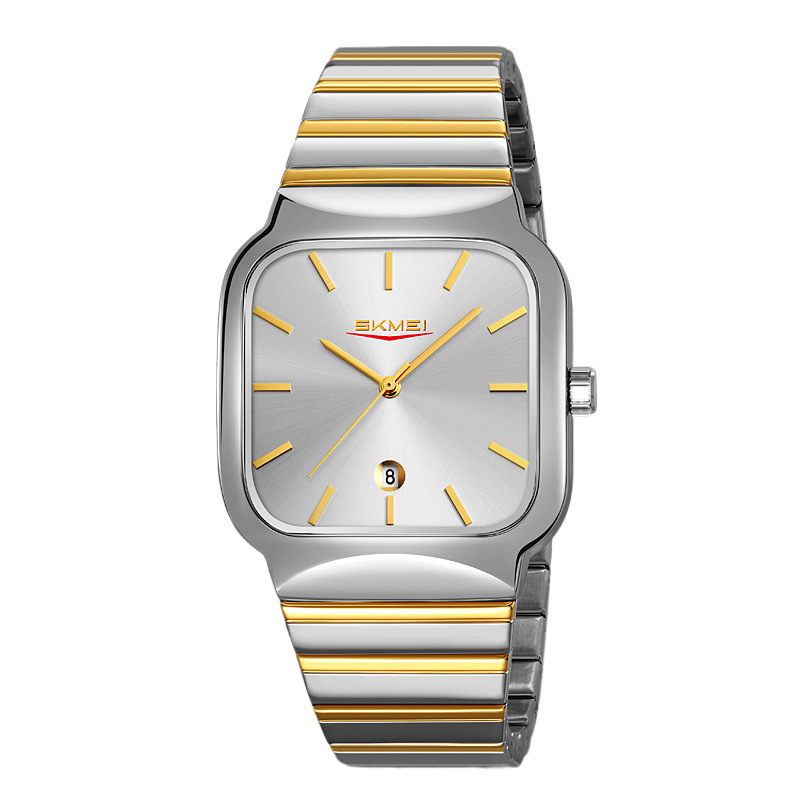 Square-shaped men's and women's watches