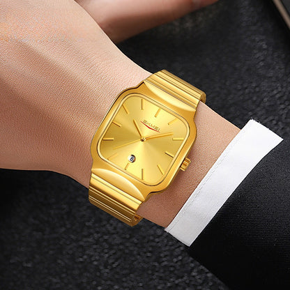 Square-shaped men's and women's watches