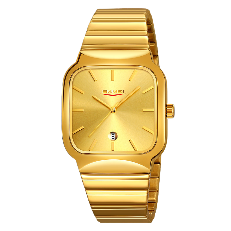 Square-shaped men's and women's watches