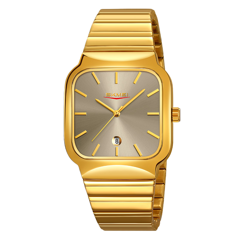 Square-shaped men's and women's watches