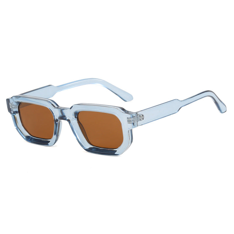 Square-shaped small frame sunglasses