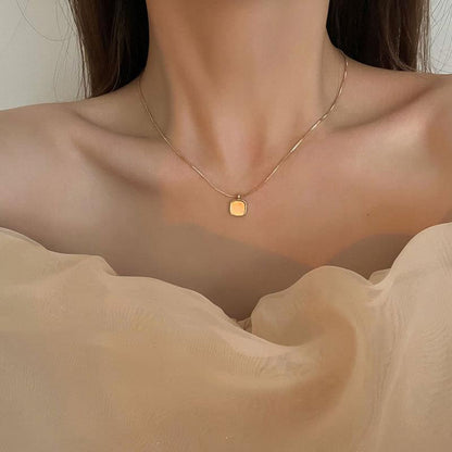 Square Shell Necklace