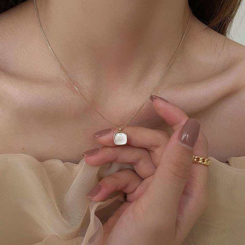 Square Shell Necklace