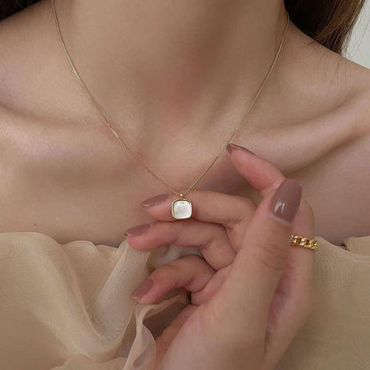 Square Shell Necklace