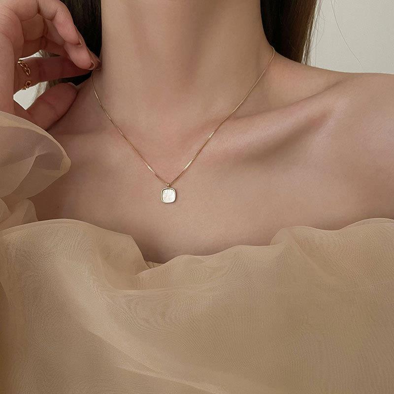 Square Shell Necklace