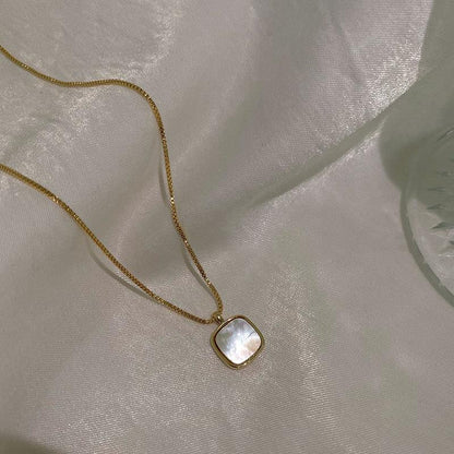 Square Shell Necklace