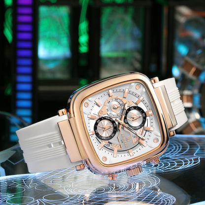 Square Sports Chronograph Mens Watch