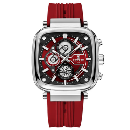 Square Sports Chronograph Mens Watch