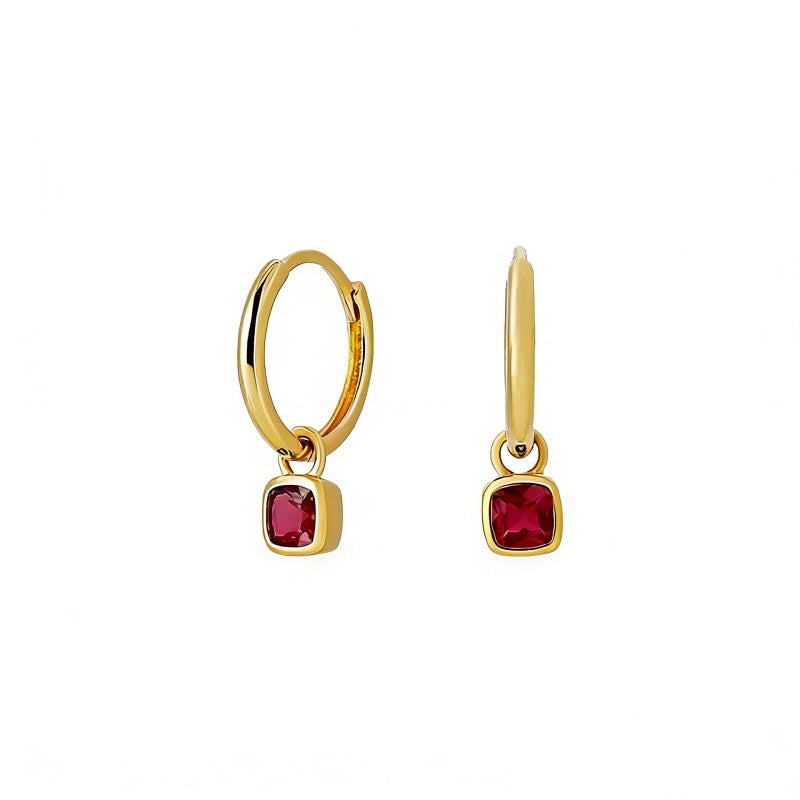 Square stud earrings