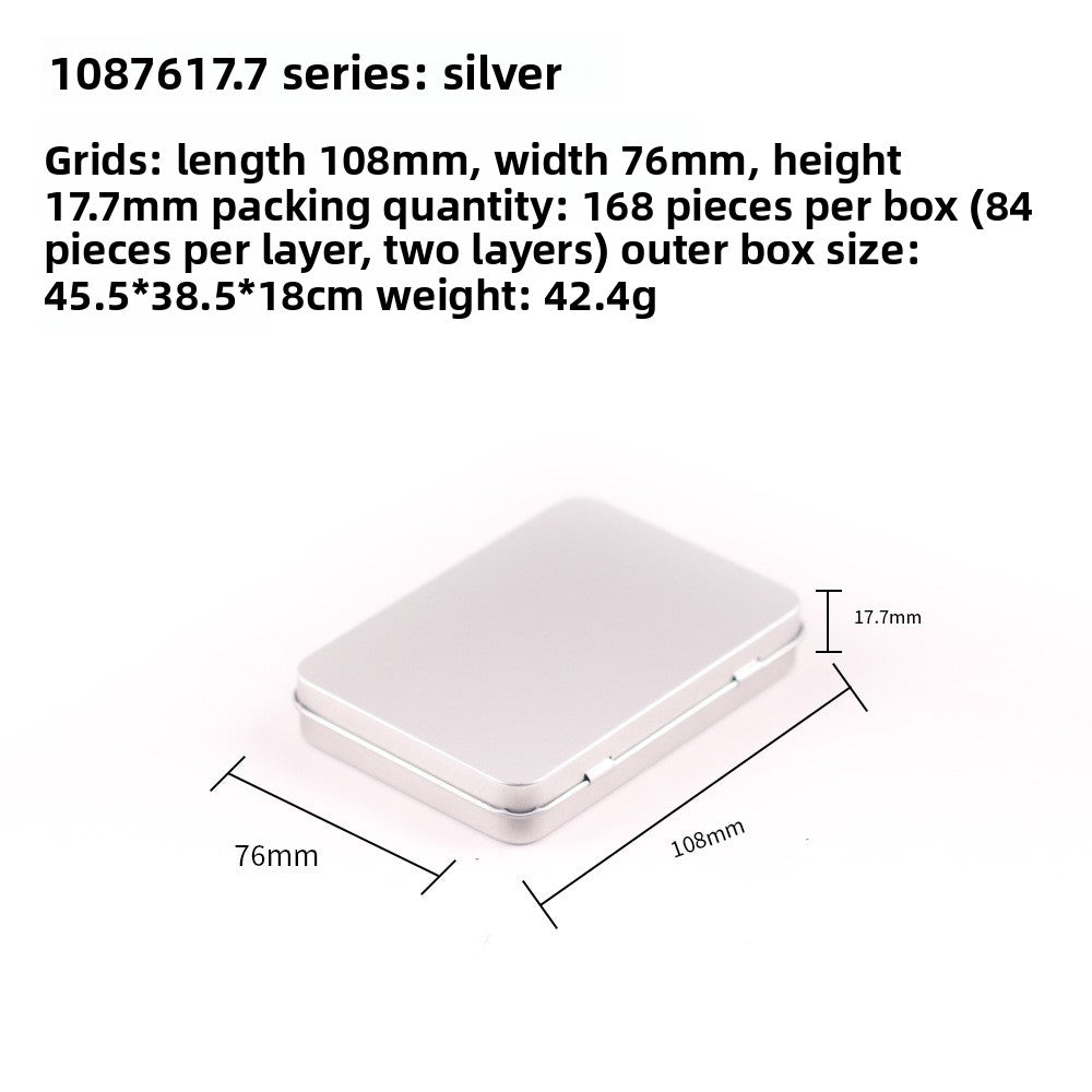 Square Tin Storage Box for Nail Art