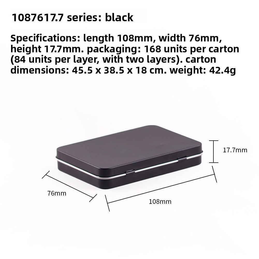 Square Tin Storage Box for Nail Art