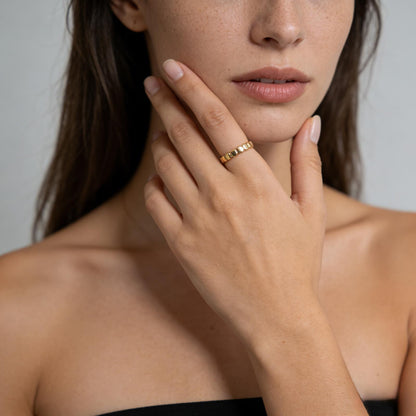 Square Titanium Steel Ring