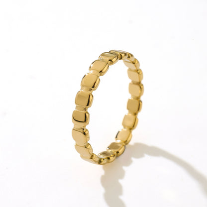 Square Titanium Steel Ring