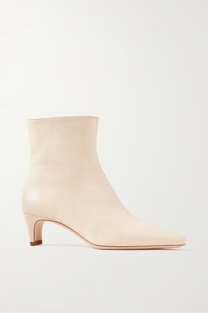 Square Toe Suede Ankle Boots