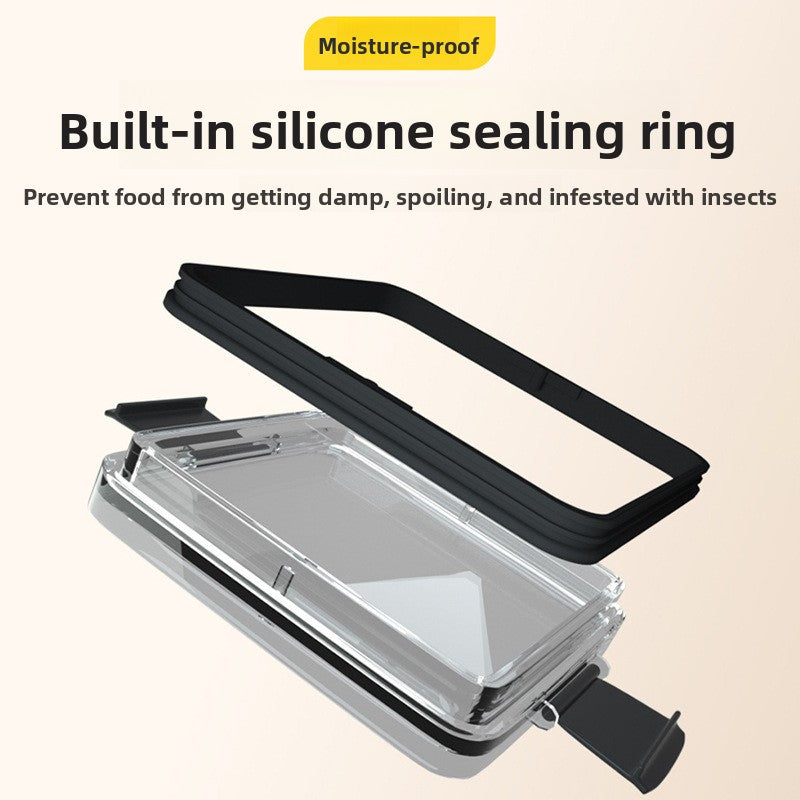 Square Transparent Storage Jar