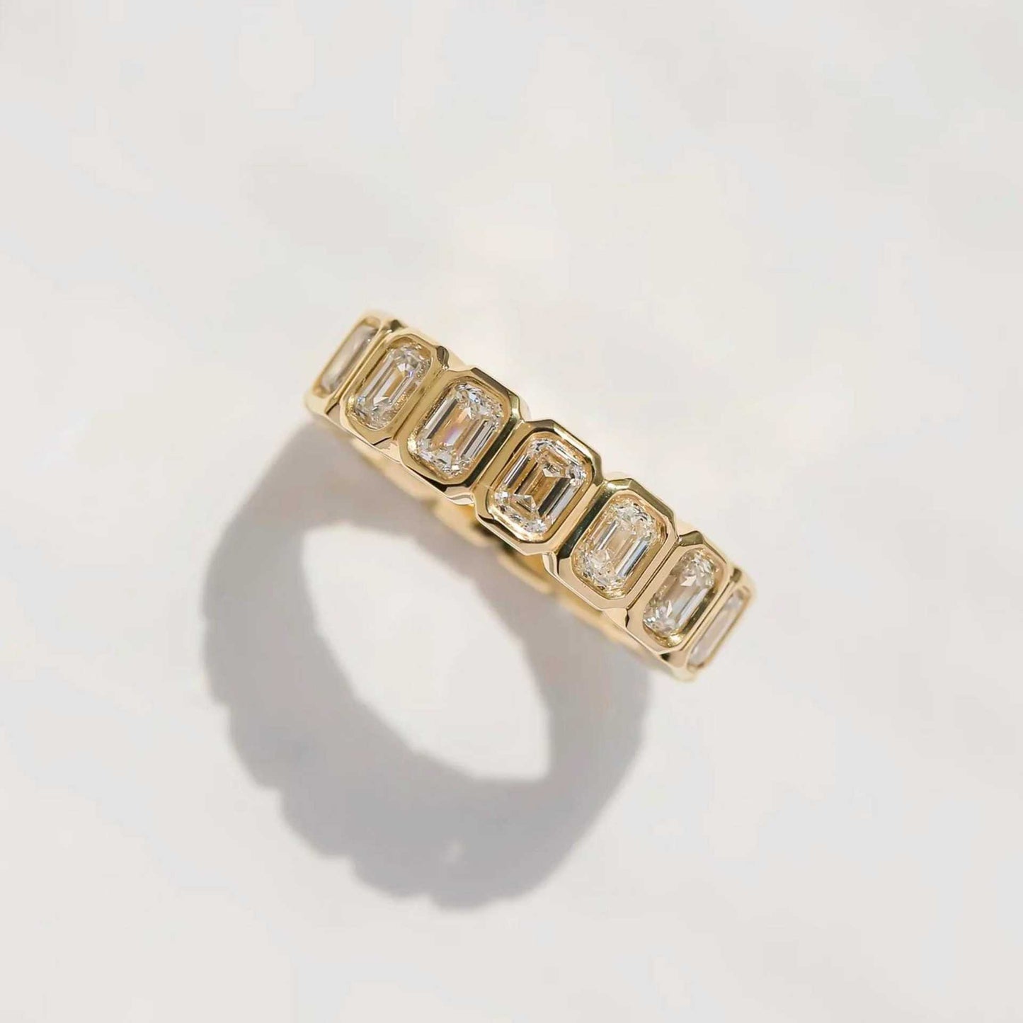 Square Zircon Inlaid Ring