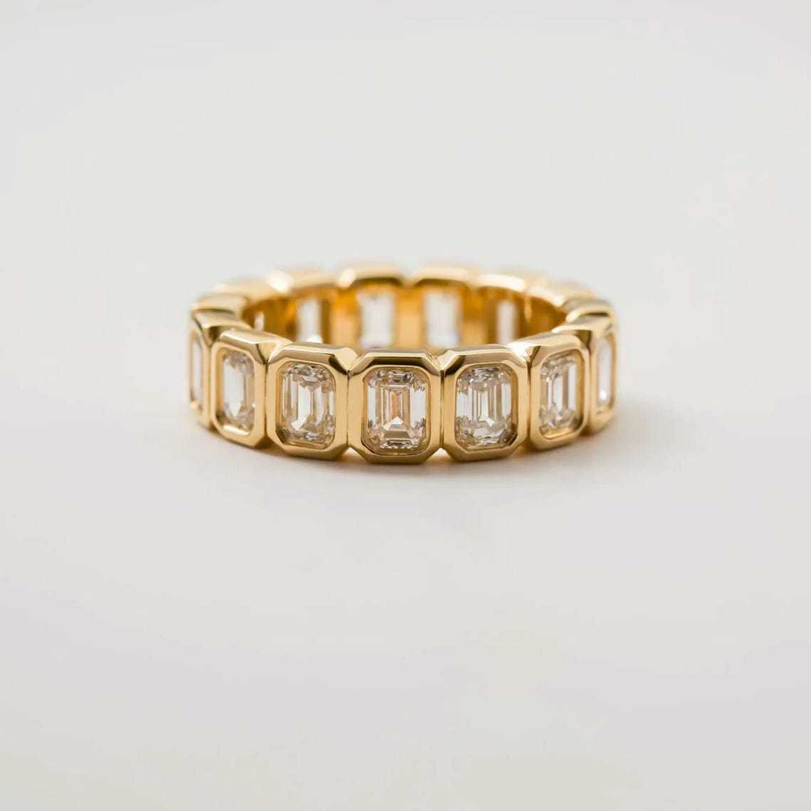 Square Zircon Inlaid Ring