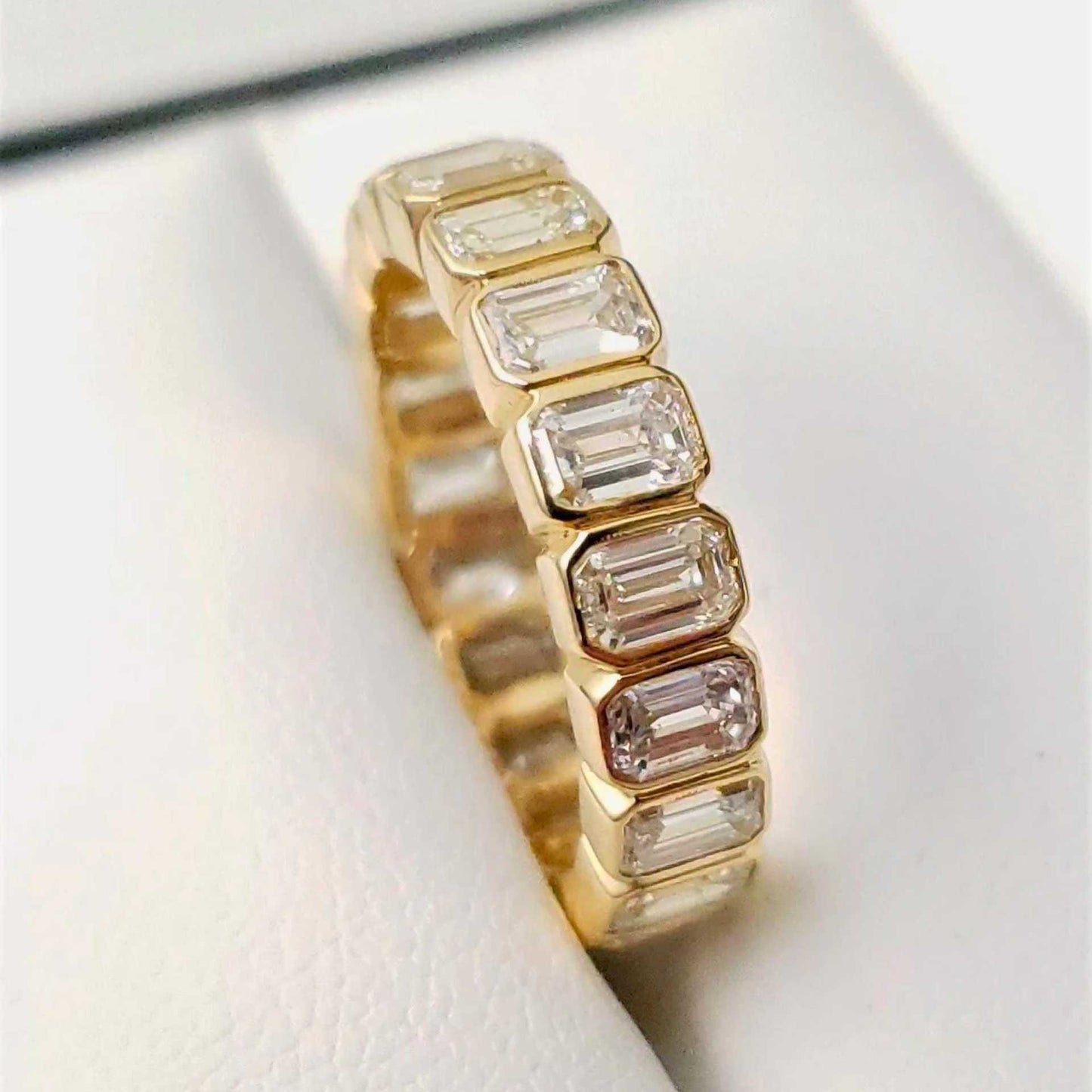Square Zircon Inlaid Ring
