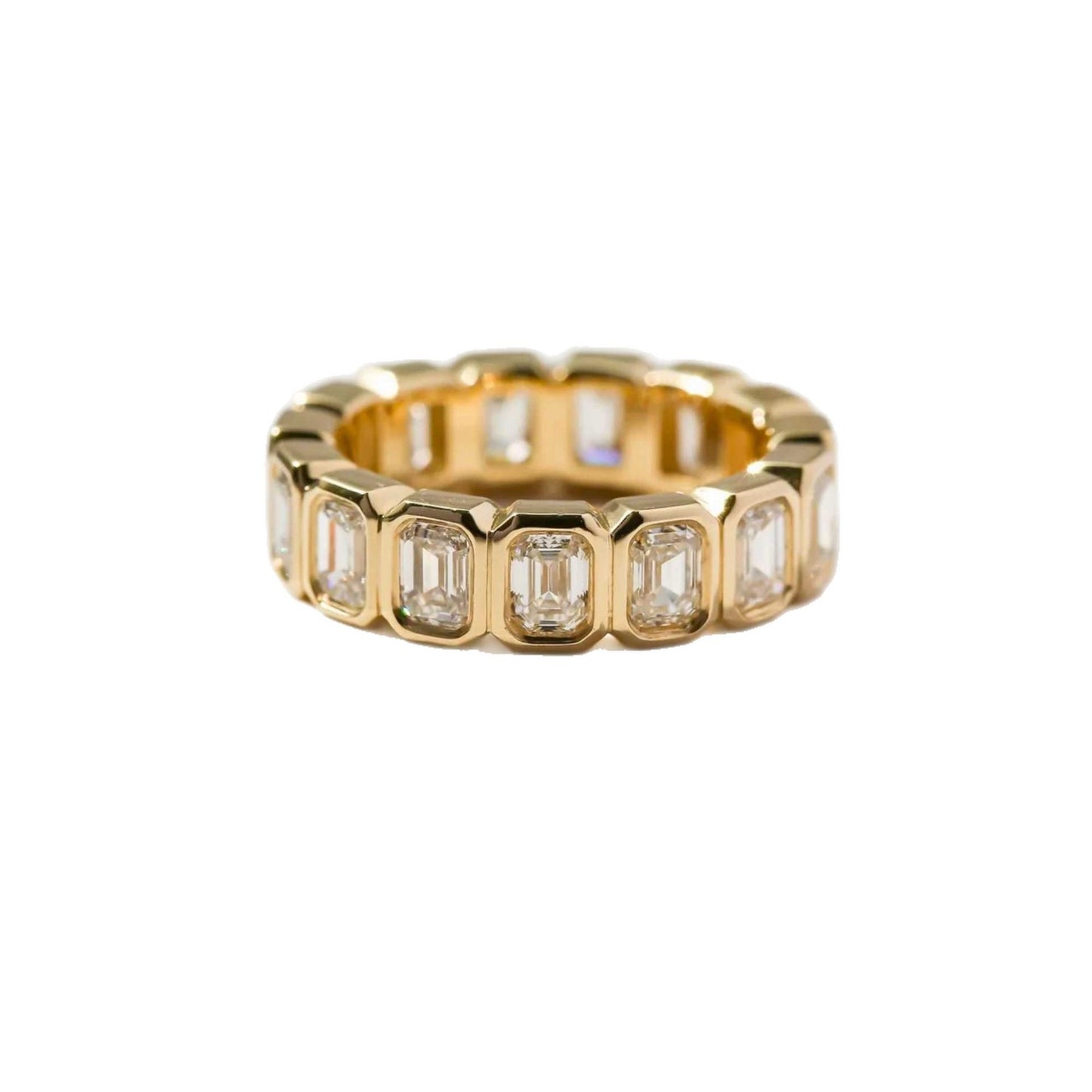 Square Zircon Inlaid Ring