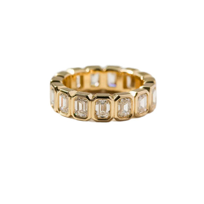 Square Zircon Inlaid Ring