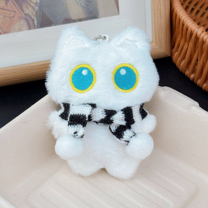 Squeaky Plush Cat Keychain Pendant