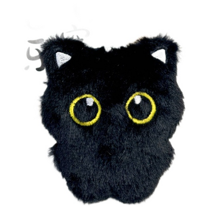 Squeaky Plush Cat Keychain Toy