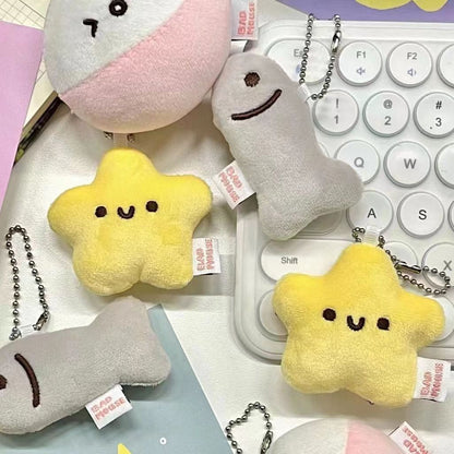 Squeaky Plush Star Keychain