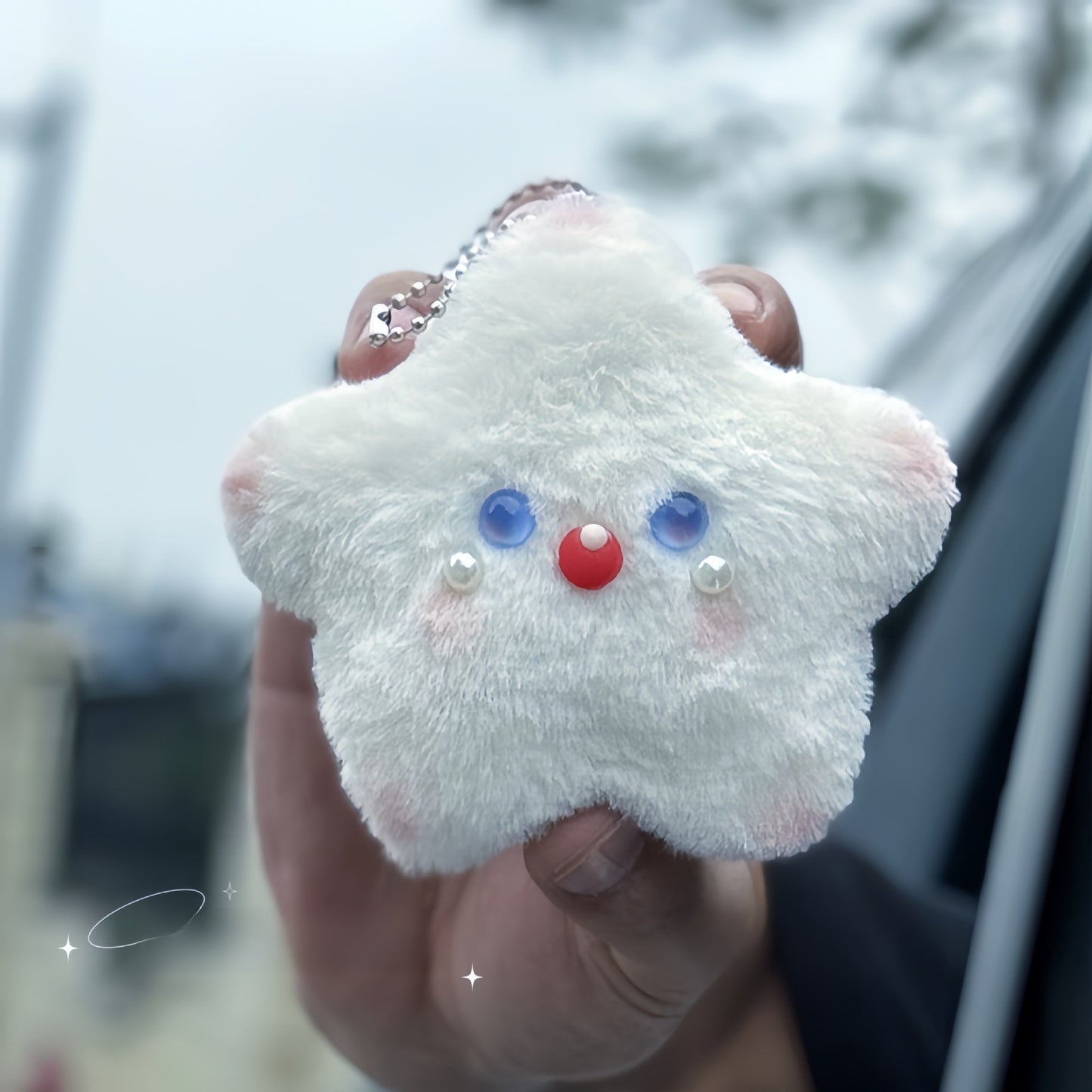 Squeaky Plush Toy Doll, Stuffed Animal Pendant
