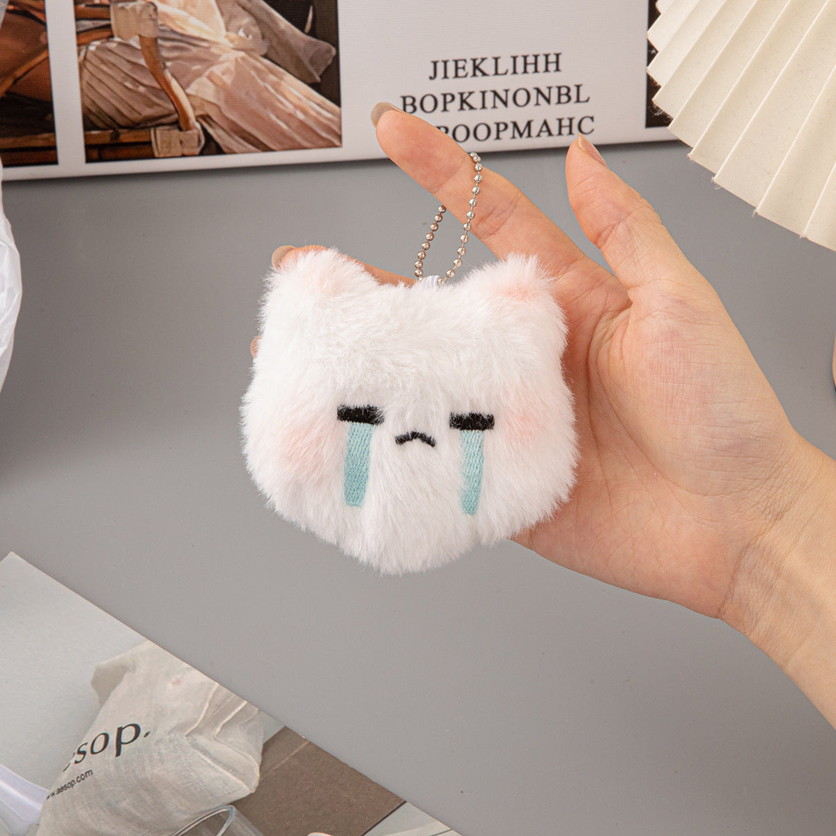 Squeaky Plush Toy Doll, Stuffed Animal Pendant